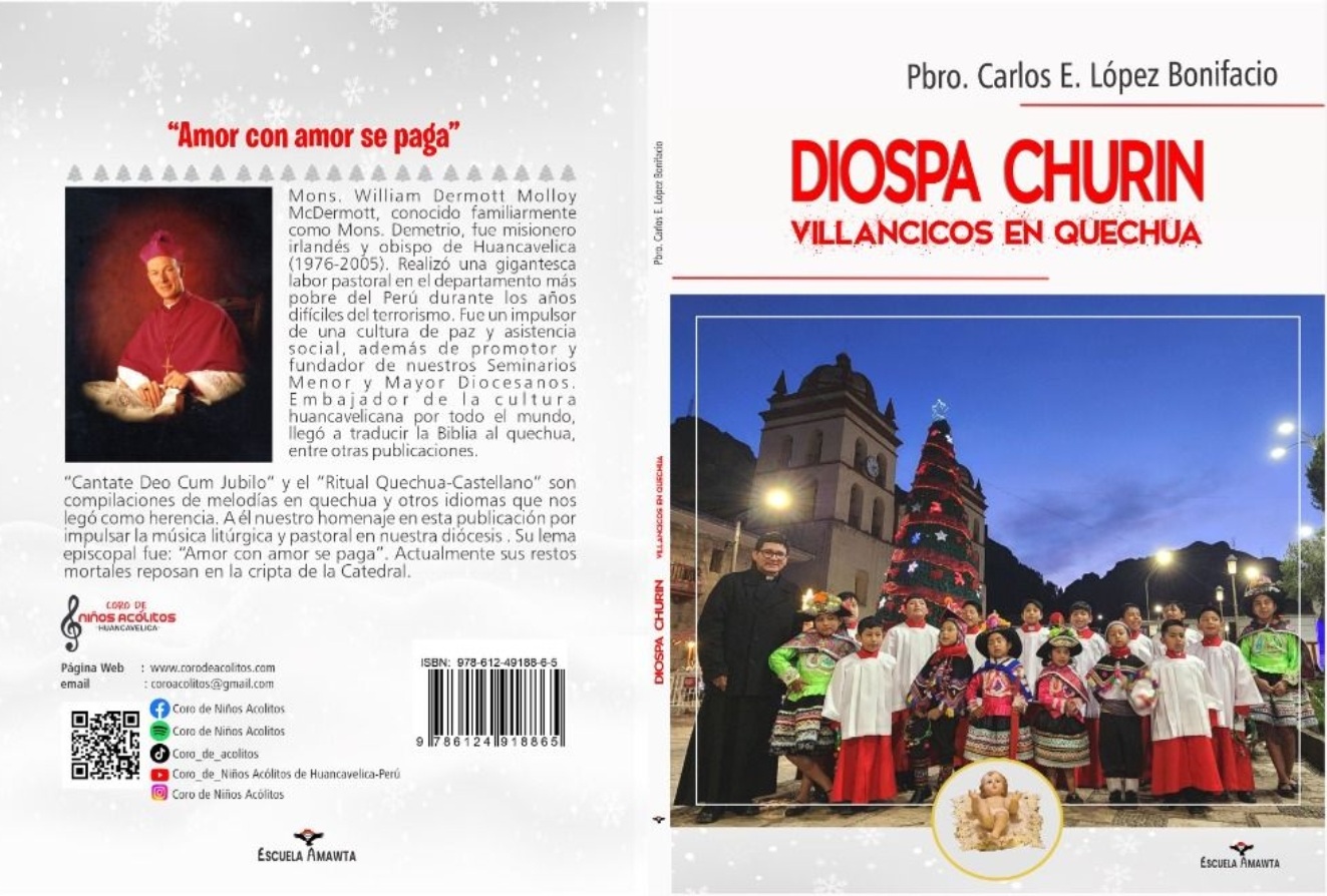 Libro Diospa churin, villancicos en quechua